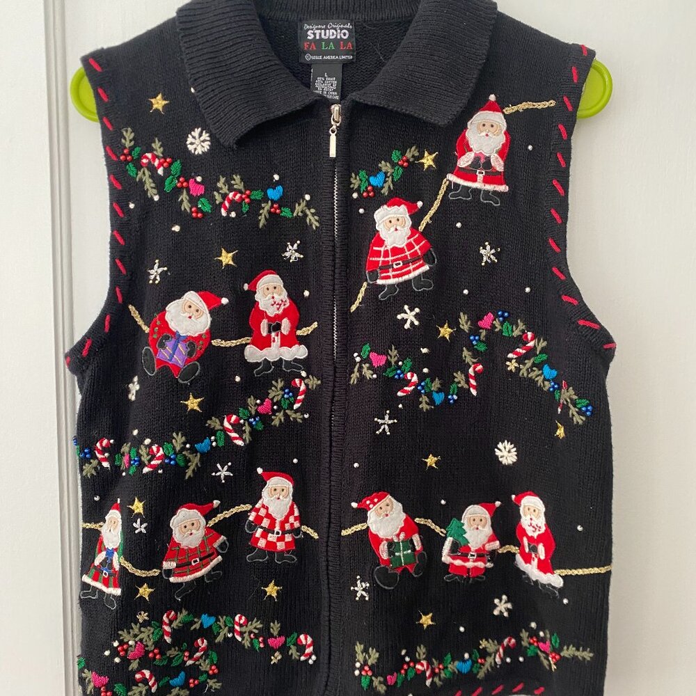 Vintage Christmas Sweater Vest